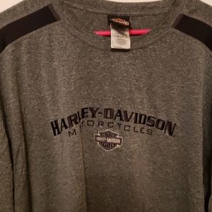 Gray harley Davidson tshirt